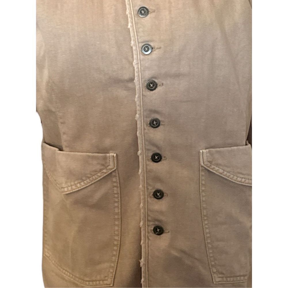 Free People X Sandrine Rose Women's Beige Pockets Collared Jacket Size Small NWT - Picture 5 of 9